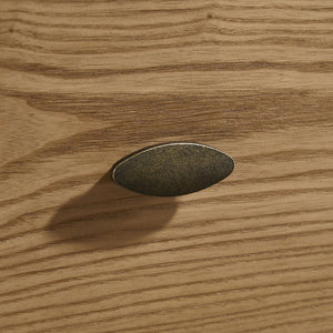 English Elm Winston Retro Light Ash 2-Drawer Nightstand with Felt-Lined Drawer, Rounded Edges, Tapered Legs B062P375525