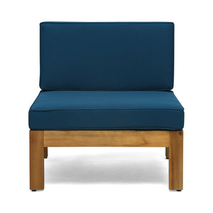 English Elm Cambridge Acacia Wood Outdoor L Shaped Sectional Sofa Set with Teak Finish Patio 63705.00DT