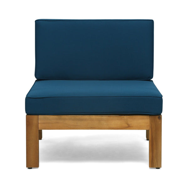 English Elm Cambridge Acacia Wood Outdoor L Shaped Sectional Sofa Set with Teak Finish Patio 63705.00DT