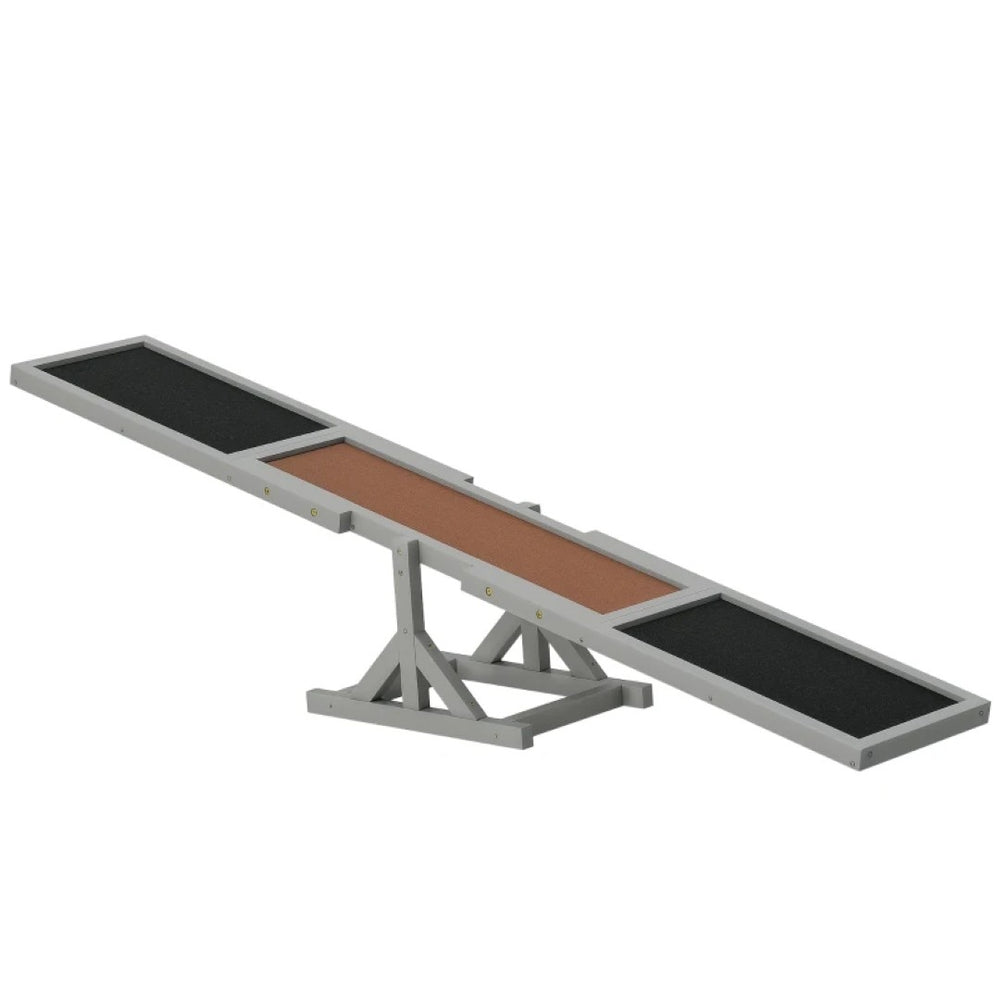 English Elm Dog Agility Training Seesaw Solid Fir Wood Anti-slip Plank for Backyard Courses T3971P435571