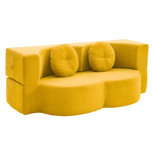 English Elm 2-In-1 Convertible Modular Sofa Bed With Memory Foam - No Assembly, Space-Saving Comfort For Any Room P1 W3653P355635-GIGA