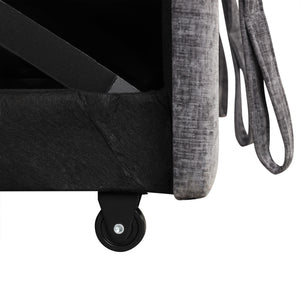 English Elm U_STYLE Plush Upholstered 3-Seater Sectional Sofa Bed with Storage, Space-Saving Comfort for Homes Gray WY000391AAE