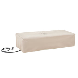 English Elm Christopher Knight Home® - Outdoor 56" Rectangular MGO Fire Pit White — 50,000 BTU Lightweight Concrete Modern Patio Heater N772P269208W