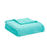 Intelligent Design Microlight Plush Casual Oversized Throw ID50-842 Aqua