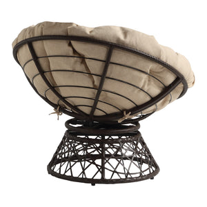 OSP Home Furnishings Papasan Chair Cream