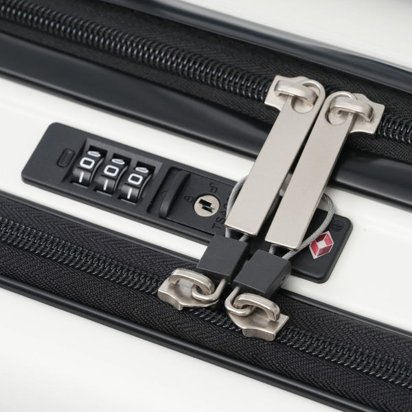 English Elm Luggage 5 Piece Hardside Abs Set with Front Access Carry on and Tsa Spinner Wheels White N732P391579K