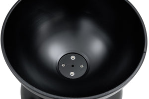 English Elm BLACK Marble-Look Round Coffee Tables with Hidden Cat Bed, Steel Base, Dual-Function Chic Set W370P170342