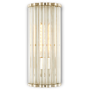 Warwick Wall Sconce - Timeless Crystal and Wrought Iron Design in Contemporary Silver Leaf Finish