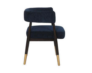 Sunpan Callem Dining Armchair - Elegant Design, Luxurious Comfort, Perfect for Stylish Dining Spaces Danny Navy