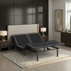 English Elm Queen Adjustable Split Flex Base with Voice Control Wireless Charging and Zero Gravity B210P286890