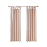 Madison Park Emilia Transitional Twist Tab Lined Window Curtain Panel MP40-6323 Blush