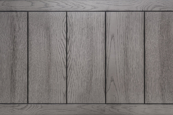 English Elm Antique Counter Height Dining Table 60" with 18" Leaf, Distressed White-Grey Finish, Built-In Wine Storage B011S01887