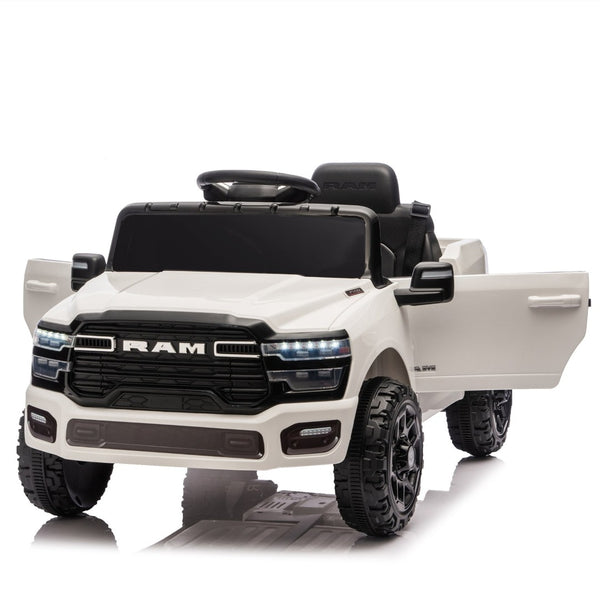 English Elm Licensed Dodge Ram 3500 12v Kids Ride on Truck with Parental Remote and Rear Suspension W1578P346252