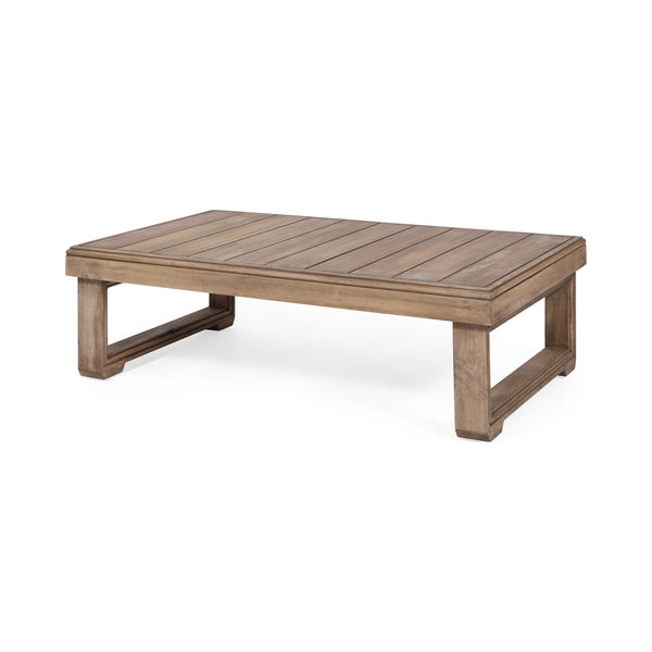 English Elm Christopher Knight Home® - WESTCHESTER Acacia Wood Loveseat & Coffee Table Set in Brown — Floor-Chair Design, Water-Resistant Cushions 70130.00BBGE