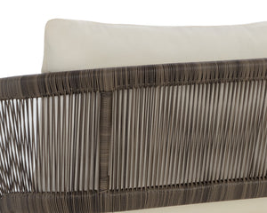 Sunpan Toulon Lounge Chair - Stylish Outdoor Seating with Durable Teak Wood & Corrosion-Resistant Frame