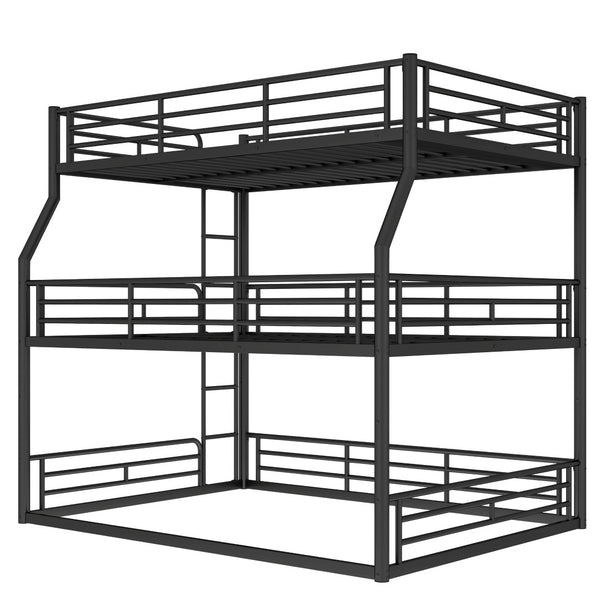 English Elm Twin Xl Solid Pine Loft Bed with Built-in Led Lighting and Storage Shelves Black W1580S00586