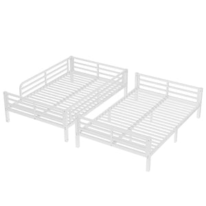 English Elm Metal Full Xl Bunk Bed For Teens & Adults - Space-Saving, Durable Steel Frame, No Box Spring Needed! W1580S00125