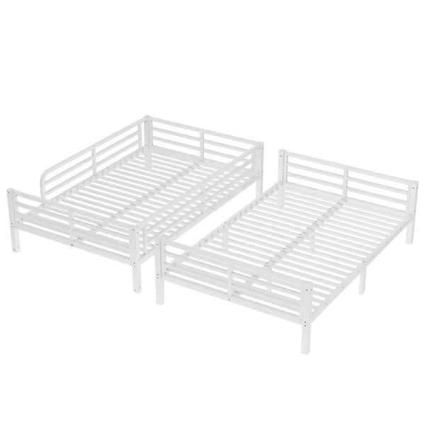 English Elm Metal Full Xl Bunk Bed For Teens & Adults - Space-Saving, Durable Steel Frame, No Box Spring Needed! W1580S00125