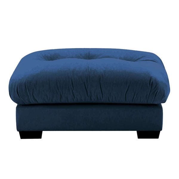 English Elm Milano Modular Velvet Sofa Sectional with Bolster Arms for Modern Living Rooms Blue W714P293430