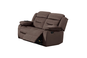 English Elm Manual Reclining Loveseat Velvet Tufted Pillow Arms Usb Port Living Room B011P468568