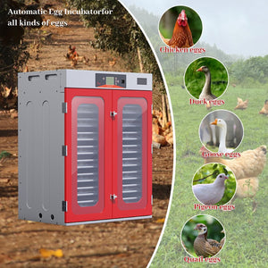 English Elm 1000-egg Cabinet Incubator Auto-turning Digital Climate Control for Poultry Hatching W2700P356961