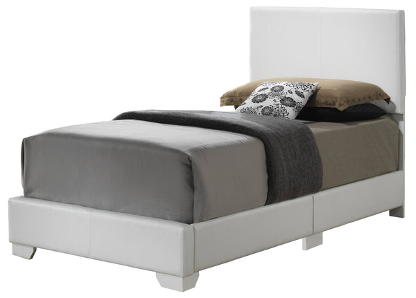 English Elm Charming Velvet Twin Bed with Hidden Storage Drawers, Casual Solid Frame, Easy Assembly Comfort White 4 L x 33 W x 44 H B078108091