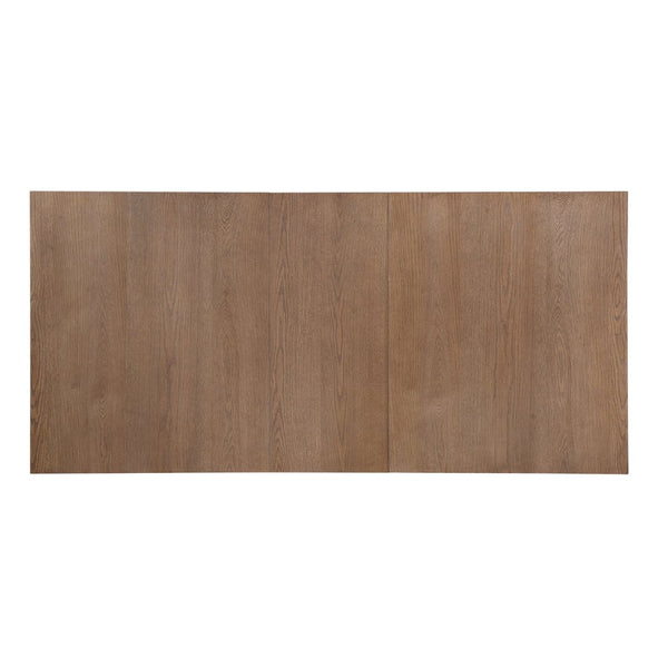 English Elm 63.00"-78.75" Extendable Farmhouse Dining Table Rubberwood X-frame Base Seats Eight Walnut N771P347924T_N771P347925T