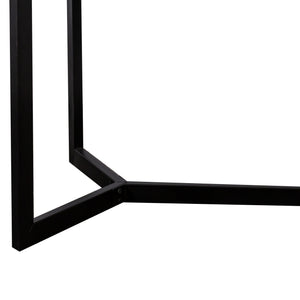 English Elm Modern Black 70.87" Computer Desk with Y-Shape Metal Legs, Spacious 70.9" Desktop for Home Office W331P286651