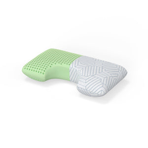 English Elm Fria Cervical Curve Memory Foam Pillow with Phase Change Cooling Cover B047P387681