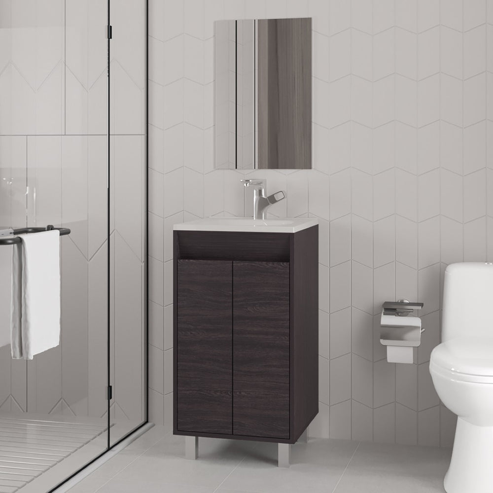English Elm Colville Floating Wall Mount Vanity Cabinet Matte Finish Modern Bathroom Storage B092P439925