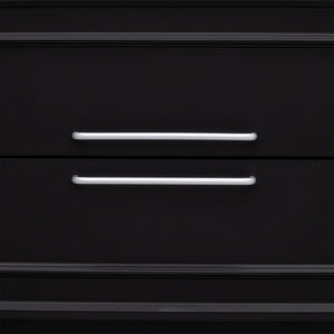 English Elm Vibe Haus Fluted Glass Wall Unit Tall Mdf Entertainment Console for Living Room N893S000011B