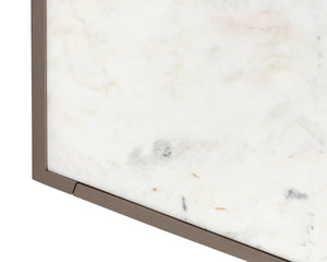 Sunpan SIMMONS Sideboard - Modern Artisanal Storage with Marble Top & Mango Wood for Contemporary Spaces 107344