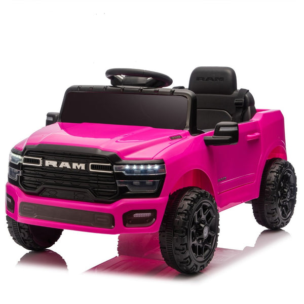 English Elm Licensed Dodge Ram 3500 12v Kids Ride on Truck with Parental Remote and Rear Suspension W1578P346251