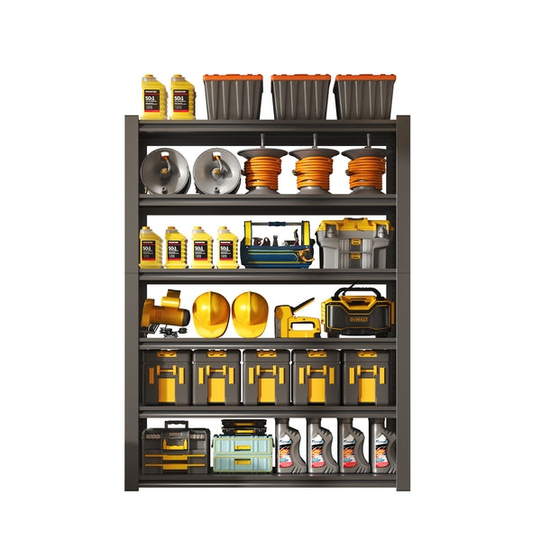 English Elm 82"H 6-Tier Metal Shelves - 2400LB Heavy Duty Adjustable Garage Rack, Easy Tool-Free Assembly, Versatile Storage T2398P252494
