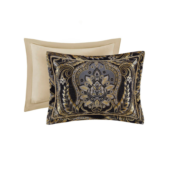 English Elm 4 Cal King Comforter Set - Luxurious Chenille Jacquard Bedding with Cozy 8oz Fill, Decorative Shams & Bedskirt Multicolor 23.62 L x 20.47 W x 14.96 H B035P366521