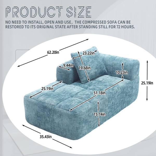 English Elm United We Win Chenille Loveseat Sofa - Modern Modular Sleeper For Cozy Living Spaces & Apartments W1568P255145-GIGA