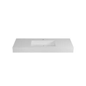 English Elm Solid Surface Pedestal Basin Sculptural Bathroom Sink with Non-porous Seamless Design W2704P206063