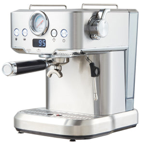 English Elm 20 Bar Espresso Machine with Steam Wand Pressure Display and Ese Pod Support W1002P292436