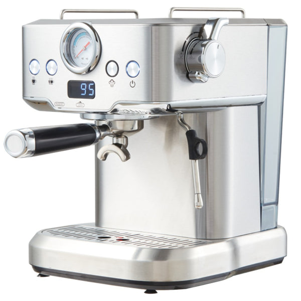 English Elm 20 Bar Espresso Machine with Steam Wand Pressure Display and Ese Pod Support W1002P292436