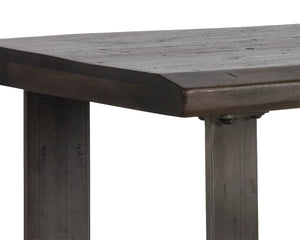 Sunpan MARLEY Console Table - Rustic Acacia Top with Industrial Steel Base for Entryways & Living Spaces 102271