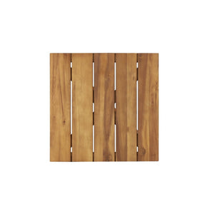 English Elm Set of 3 Solid Acacia Outdoor Lounge Chairs with Cushions and Slatted Side Table N769P303159A_2_74312.00