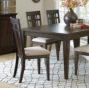 English Elm Dark Brown Makah Side Chairs Set of 2 – Oak Veneer, Beige Upholstery, Arts & Crafts Style Dining Seating B011P196947