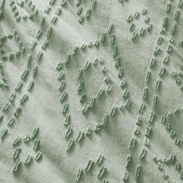 JLA Home 510 Design - Comforter Boho Tufted Mini Set with Brushed Microfiber, OEKO-TEX Certified, Lightweight Year-Round Cozy Sage Green AM10-0544