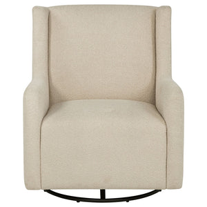 English Elm Calianna Boucle Barrel Accent Chair with Oak Legs for Living Room or Bedroom Beige B062P451746