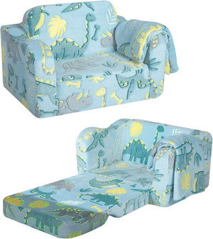 English Elm Toddler Modular Foam Play Couch Set for Kids — Compact Foldable Baby Sofa, Safe Durable, Easy-Clean (14.96x7.68x7.68) W1183P229938