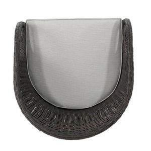 English Elm Christopher Knight Home® - Outdoor 31" PE Rattan Barstools Set of 2 - Waterproof Cushions, Ergonomic Back & Iron Base, Brown Multi 61558.00MBRN