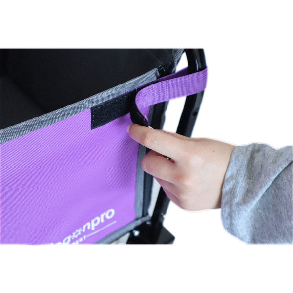English Elm All-in-one Folding Camping Wagon with Bench Seating Storage and Pet Tether Outdoor Purple W2932P312714