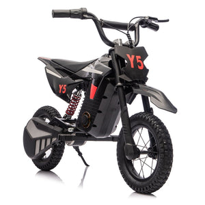 English Elm 24v 250w Kids Off-road Electric Motorcycle with Led Lights Bluetooth and Rear Suspension W1578P203984