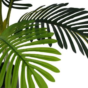 English Elm Christopher Knight Home® - 61" Artificial Palm Tree Set of 2 with Black Pots, Lifelike Feathered Fronds, Pre-Potted Decorful Greenery N772P286756G