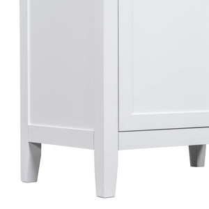 English Elm 30" Modern Bathroom Vanity With Sink Combo - Stylish White Cabinet, Ample Storage & Durable Design N725S999222K-6